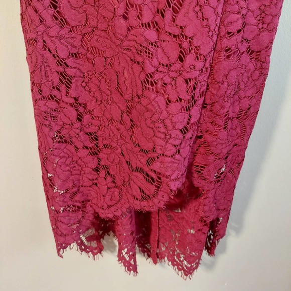 Lulu's Red Lace Mini Dress Women's L NWT - Picture 3 of 9